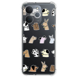 Funda Silicona Antigolpes para Realme Note 70T diseño Perros Dibujos