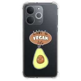 Funda Silicona Antigolpes para Realme Note 70T diseño Vegan Life Dibujos
