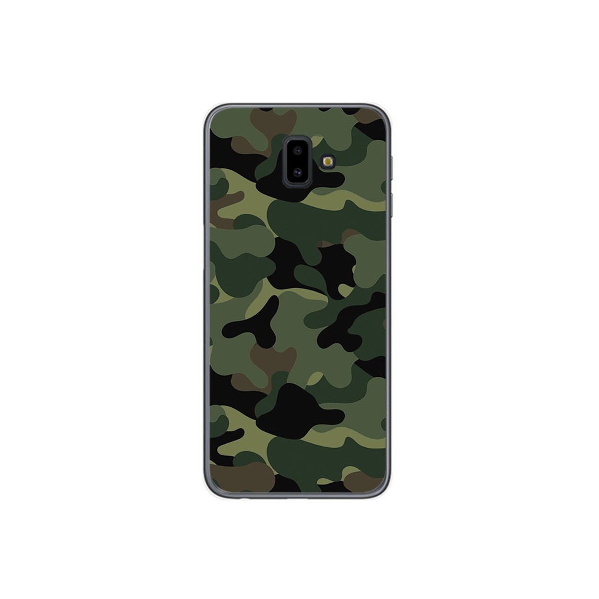Funda Gel Tpu para Samsung Galaxy J6+ Plus Diseño Camuflaje Dibujos