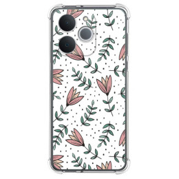 Funda Silicona Antigolpes para Realme Note 70T diseño Flores 01 Dibujos