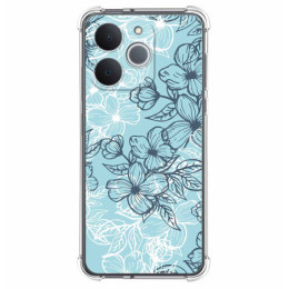 Funda Silicona Antigolpes para Realme Note 70T diseño Flores 03 Dibujos