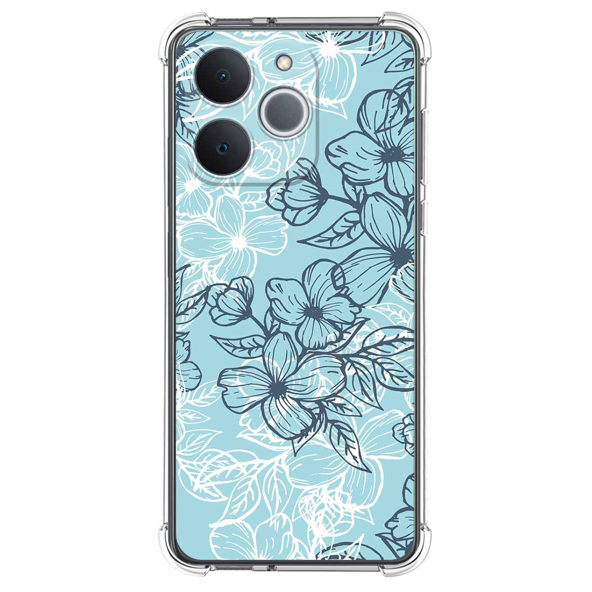 Funda Silicona Antigolpes para Realme Note 70T diseño Flores 03 Dibujos