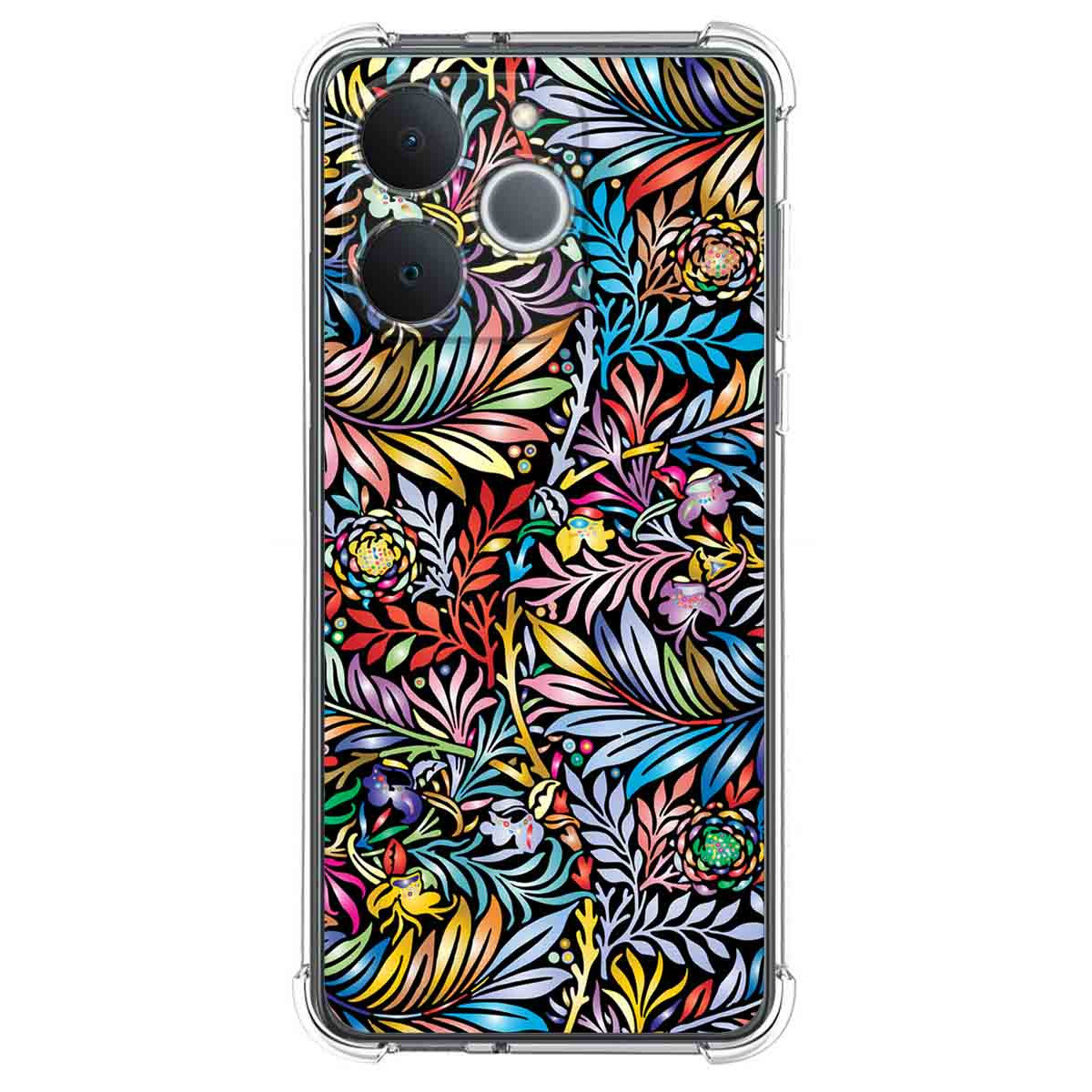 Funda Silicona Antigolpes para Realme Note 70T diseño Flores 04 Dibujos