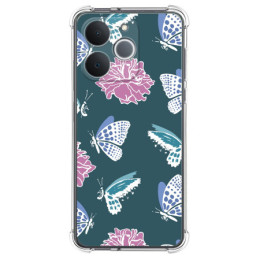 Funda Silicona Antigolpes para Realme Note 70T diseño Flores 10 Dibujos