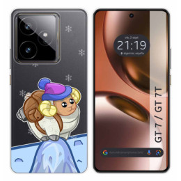 Funda Silicona Transparente para Realme GT 7 / GT 7T 5G diseño Cabra Dibujos