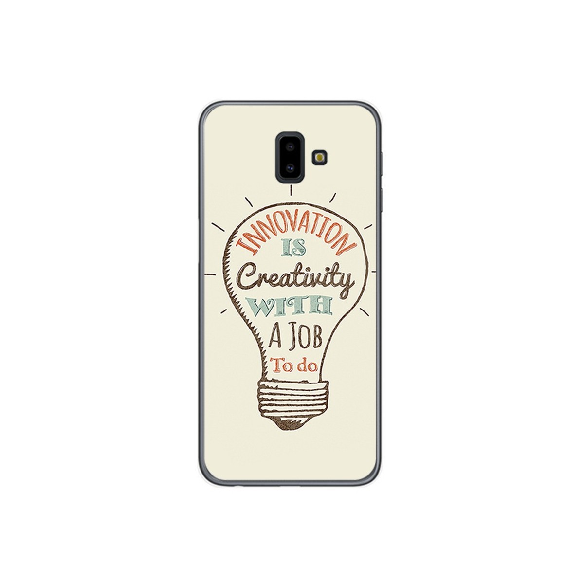 Funda Gel Tpu para Samsung Galaxy J6+ Plus Diseño Creativity Dibujos