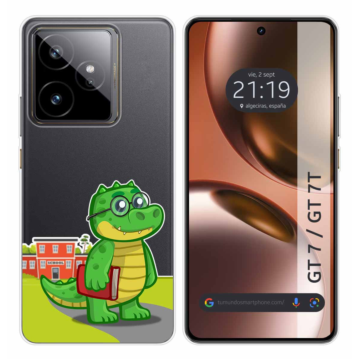 Funda Silicona Transparente para Realme GT 7 / GT 7T 5G diseño Coco Dibujos