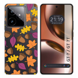 Funda Silicona Transparente para Realme GT 7 / GT 7T 5G diseño Otoño Dibujos