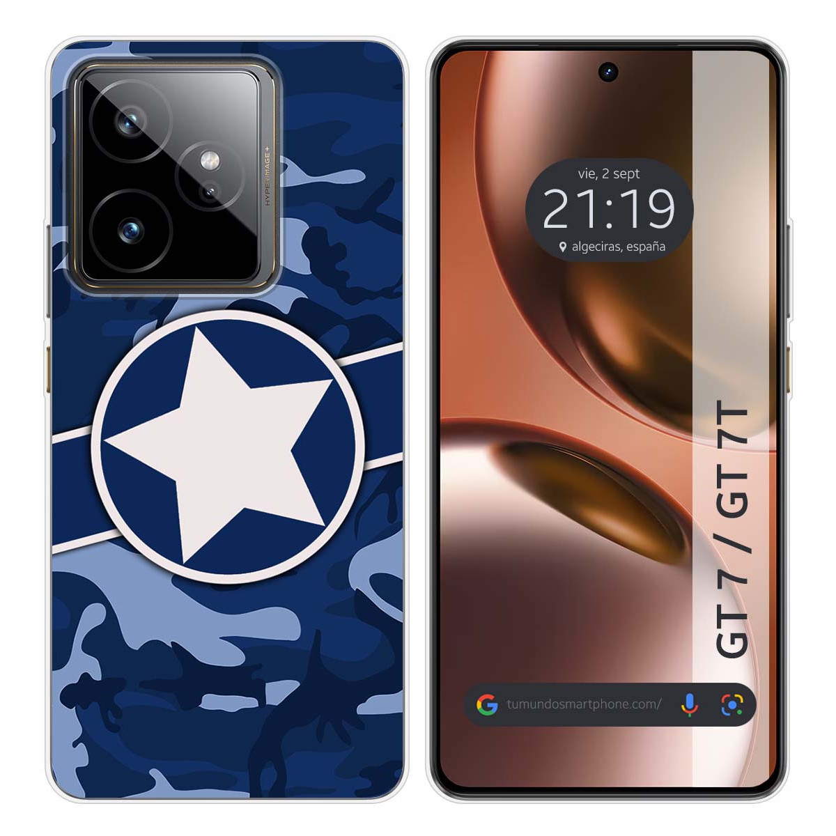 Funda Silicona para Realme GT 7 / GT 7T 5G diseño Camuflaje 03 Dibujos