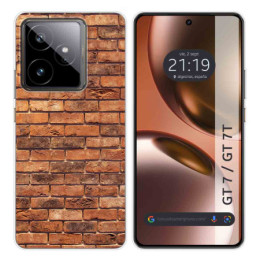Funda Silicona para Realme GT 7 / GT 7T 5G diseño Ladrillo 04 Dibujos