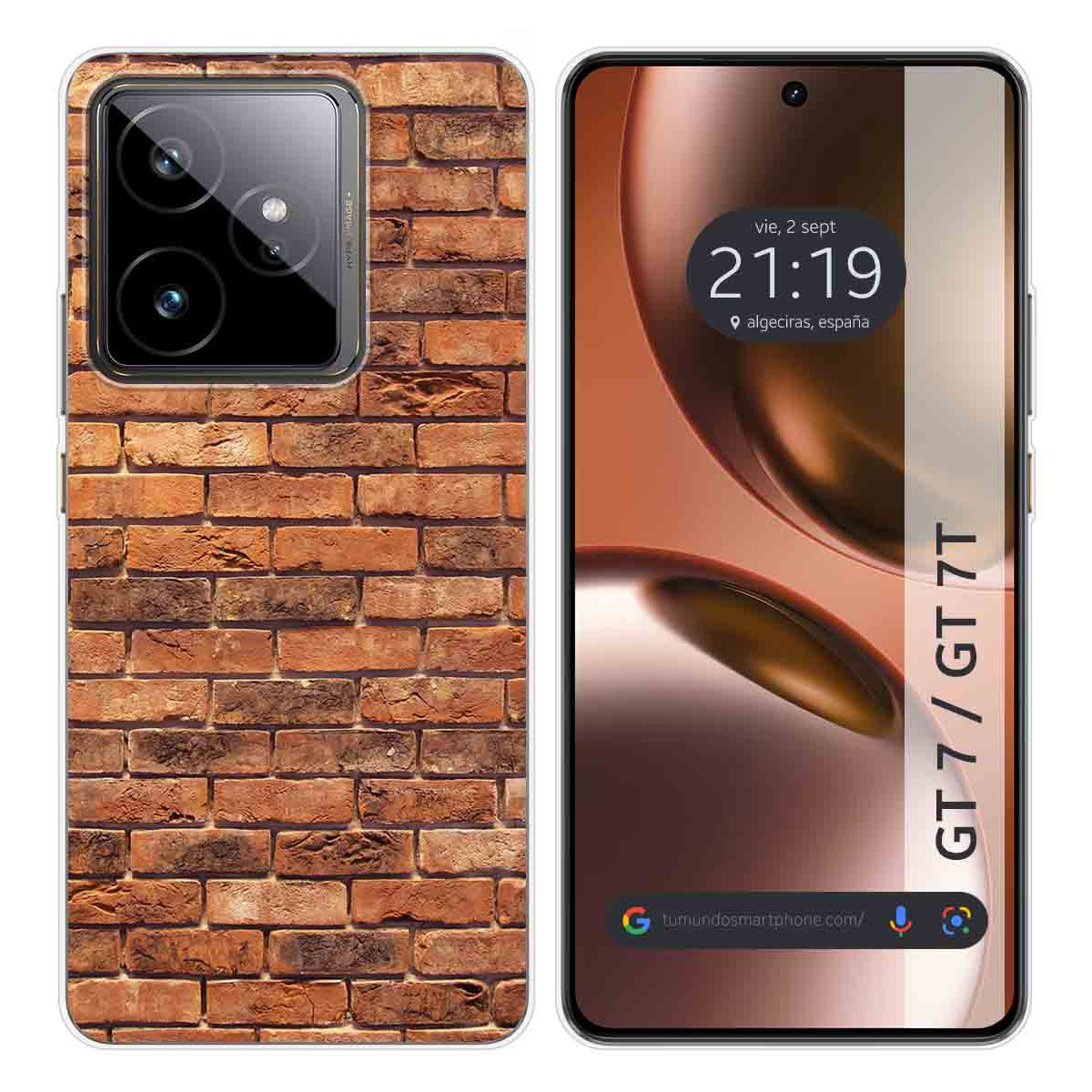 Funda Silicona para Realme GT 7 / GT 7T 5G diseño Ladrillo 04 Dibujos