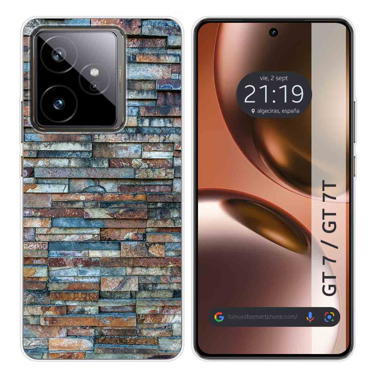 Funda Silicona para Realme GT 7 / GT 7T 5G diseño Ladrillo 05 Dibujos