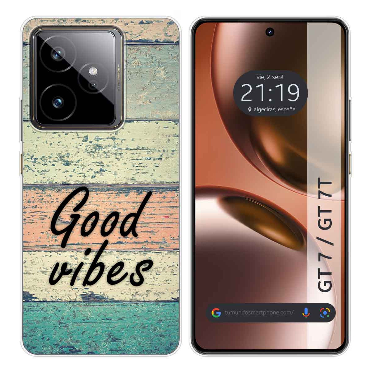 Funda Silicona para Realme GT 7 / GT 7T 5G diseño Madera 01 Dibujos