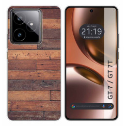 Funda Silicona para Realme GT 7 / GT 7T 5G diseño Madera 03 Dibujos