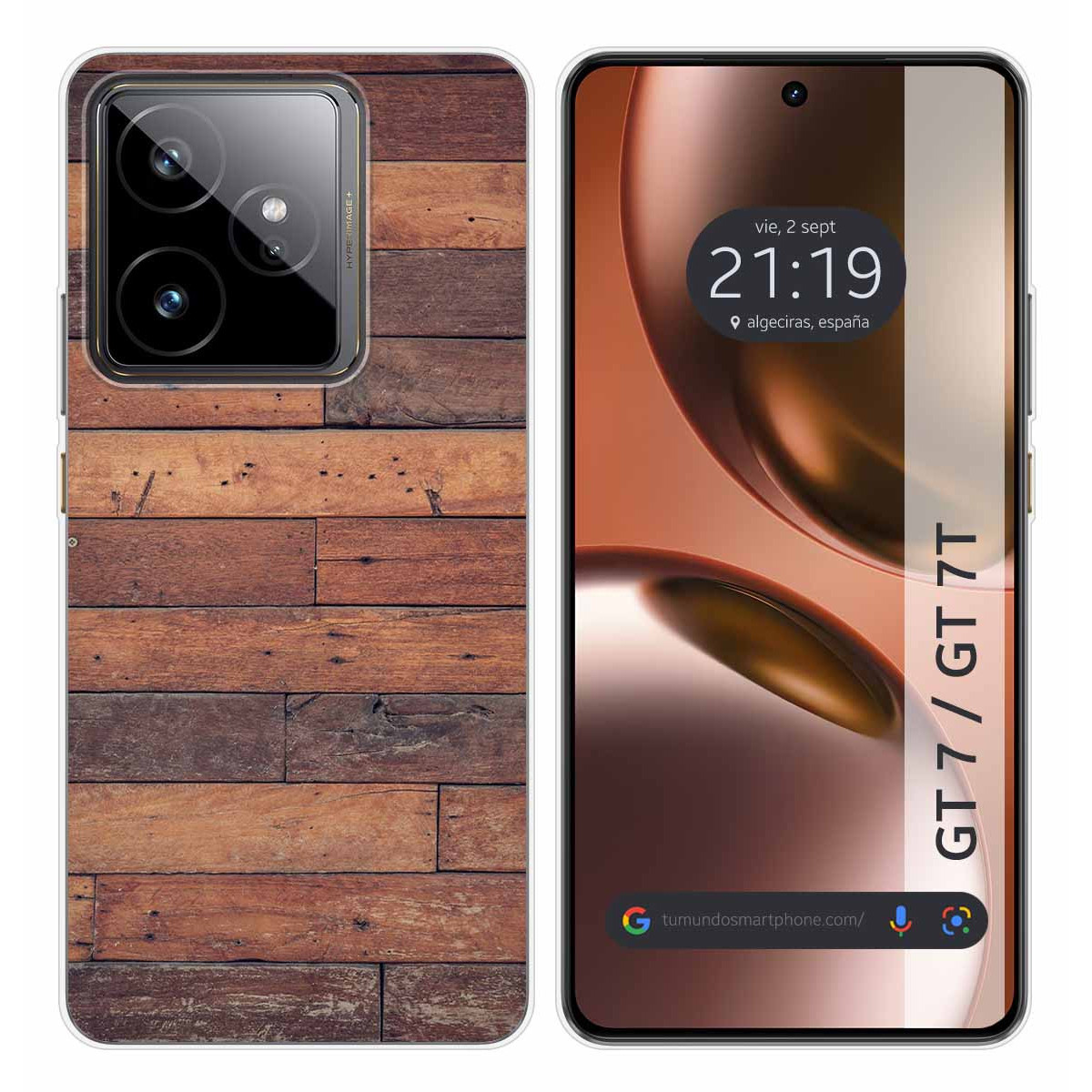 Funda Silicona para Realme GT 7 / GT 7T 5G diseño Madera 03 Dibujos