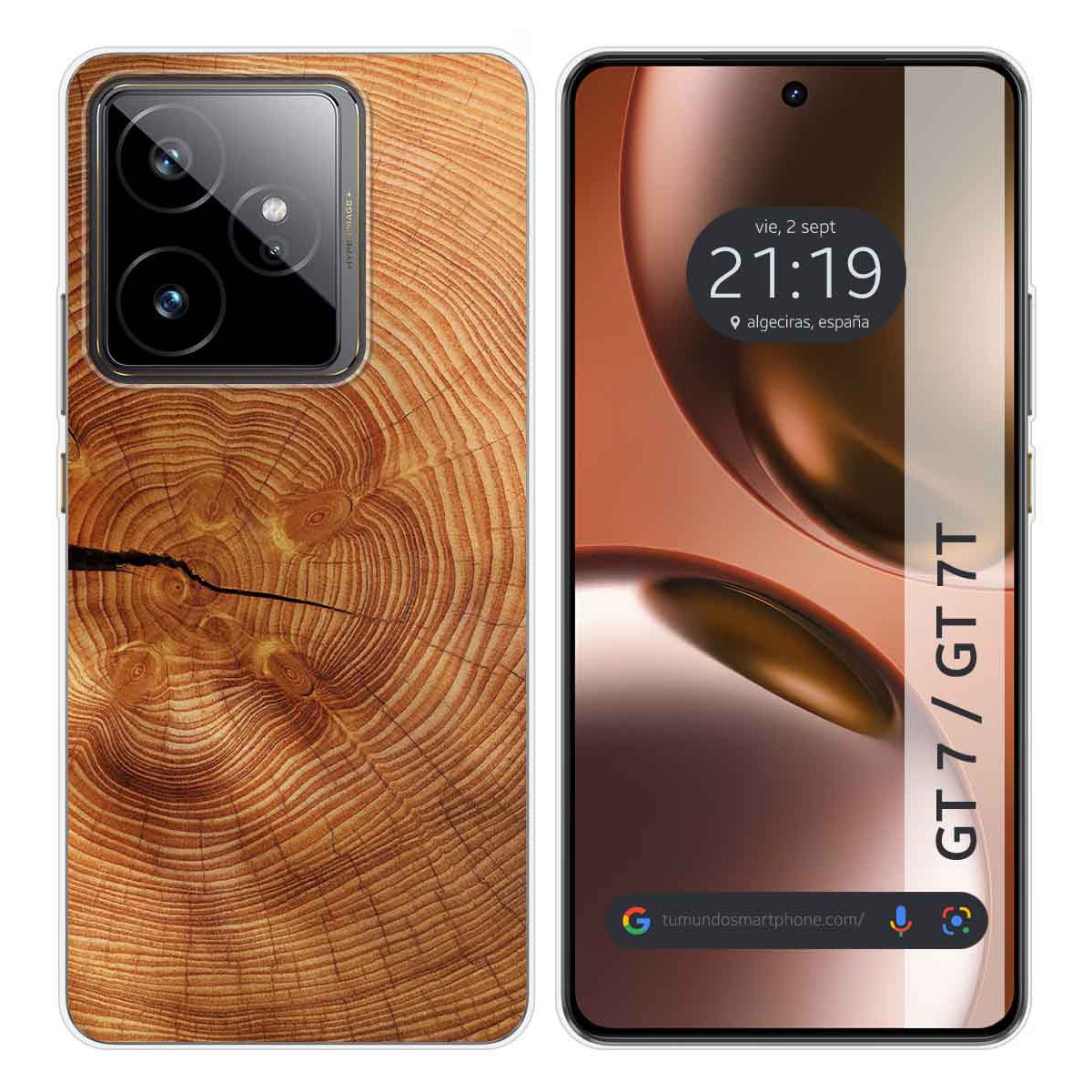 Funda Silicona para Realme GT 7 / GT 7T 5G diseño Madera 04 Dibujos