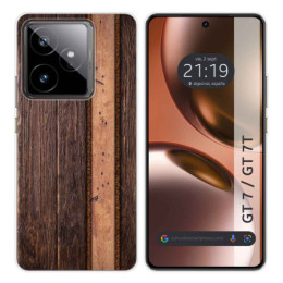 Funda Silicona para Realme GT 7 / GT 7T 5G diseño Madera 05 Dibujos
