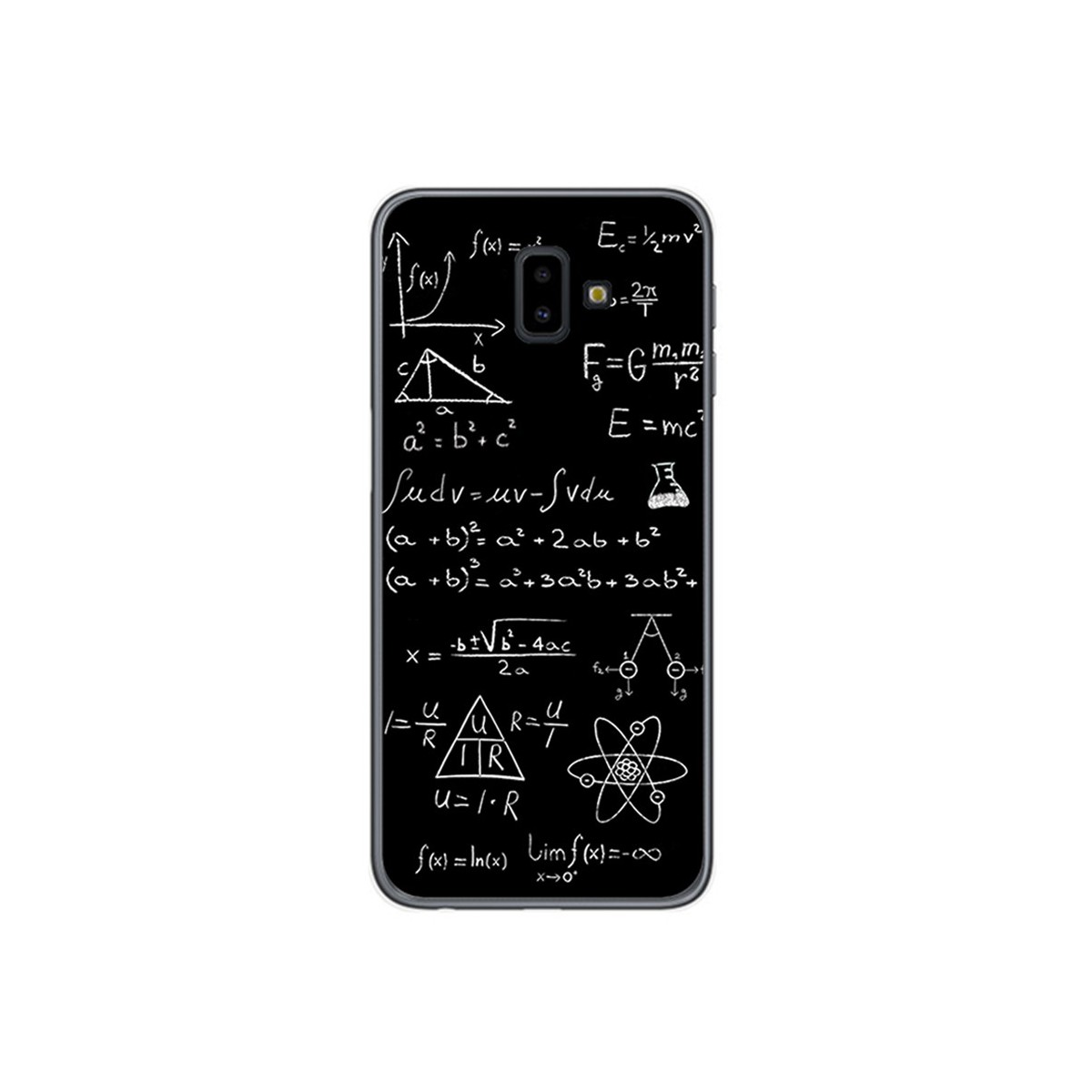 Funda Gel Tpu para Samsung Galaxy J6+ Plus Diseño Formulas Dibujos