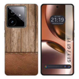 Funda Silicona para Realme GT 7 / GT 7T 5G diseño Madera 09 Dibujos