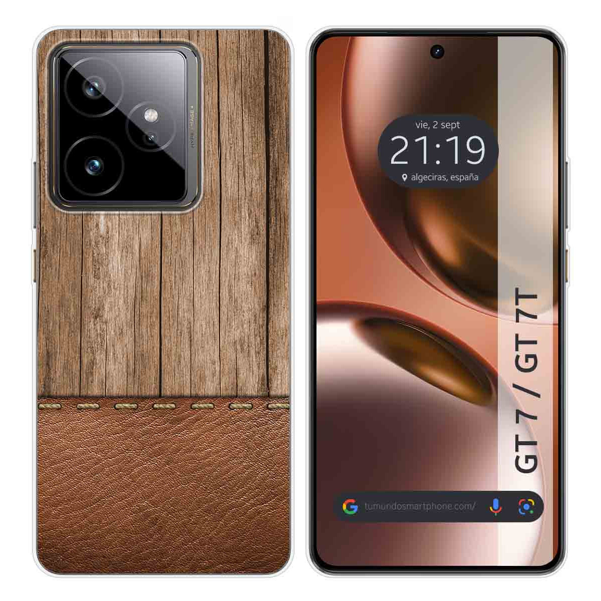 Funda Silicona para Realme GT 7 / GT 7T 5G diseño Madera 09 Dibujos