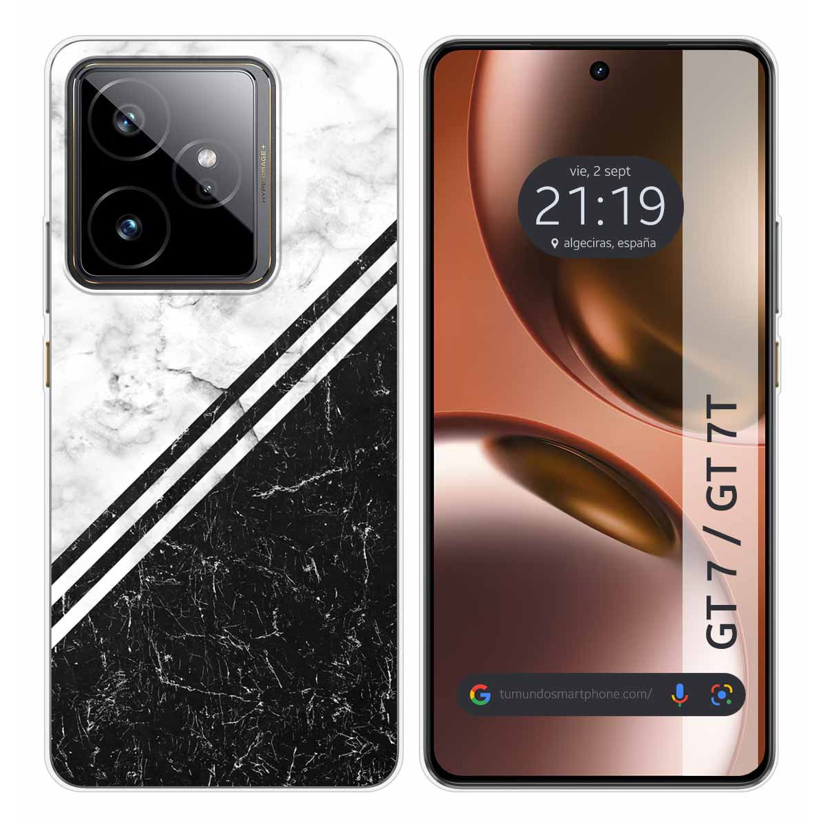 Funda Silicona para Realme GT 7 / GT 7T 5G diseño Mármol 01 Dibujos