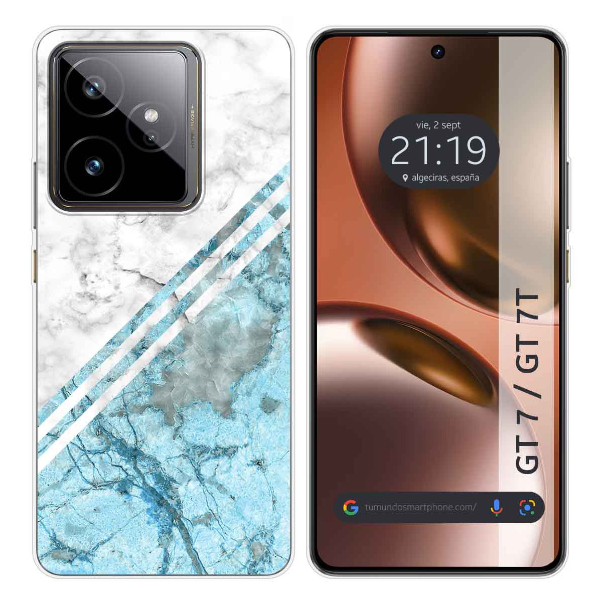 Funda Silicona para Realme GT 7 / GT 7T 5G diseño Mármol 02 Dibujos