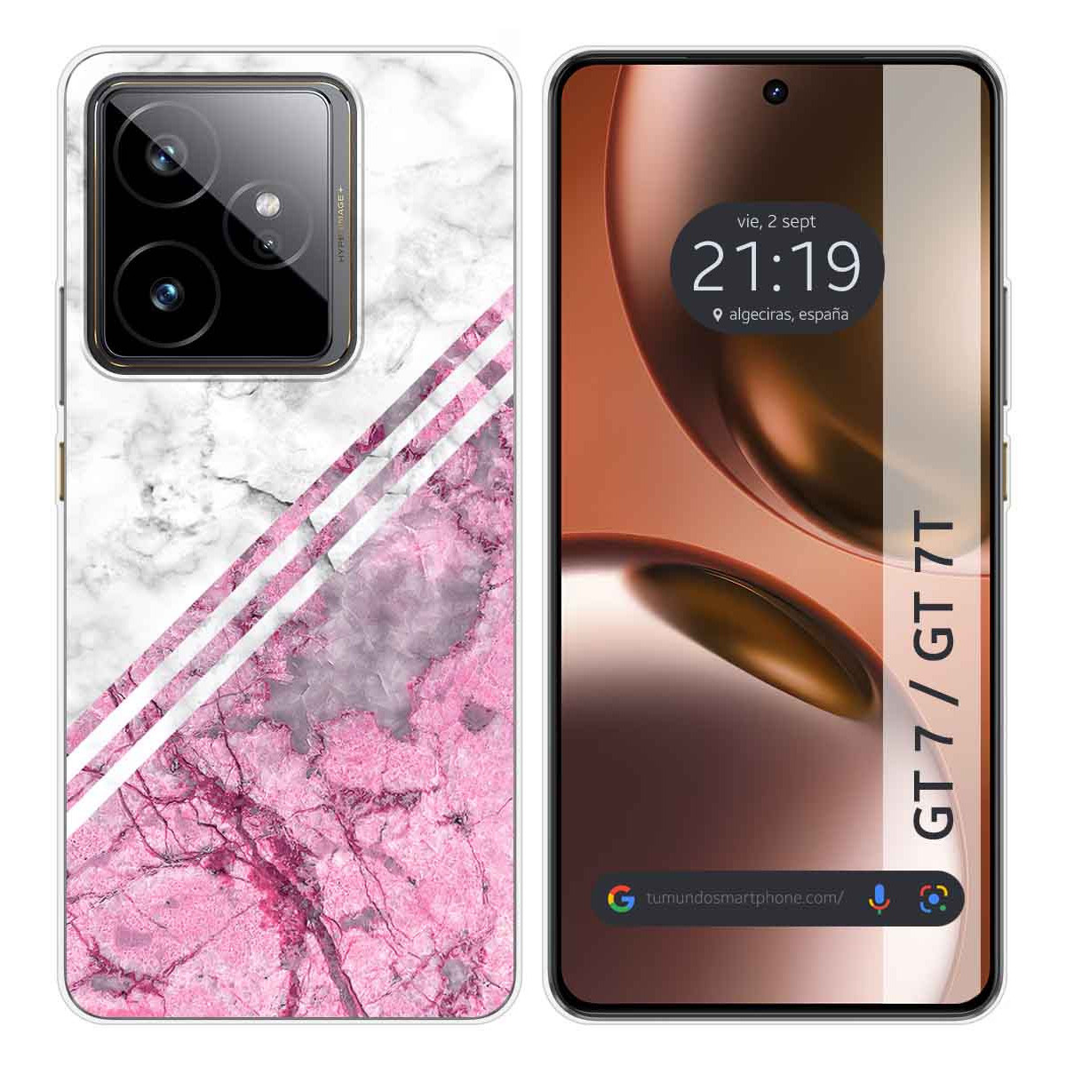 Funda Silicona para Realme GT 7 / GT 7T 5G diseño Mármol 03 Dibujos