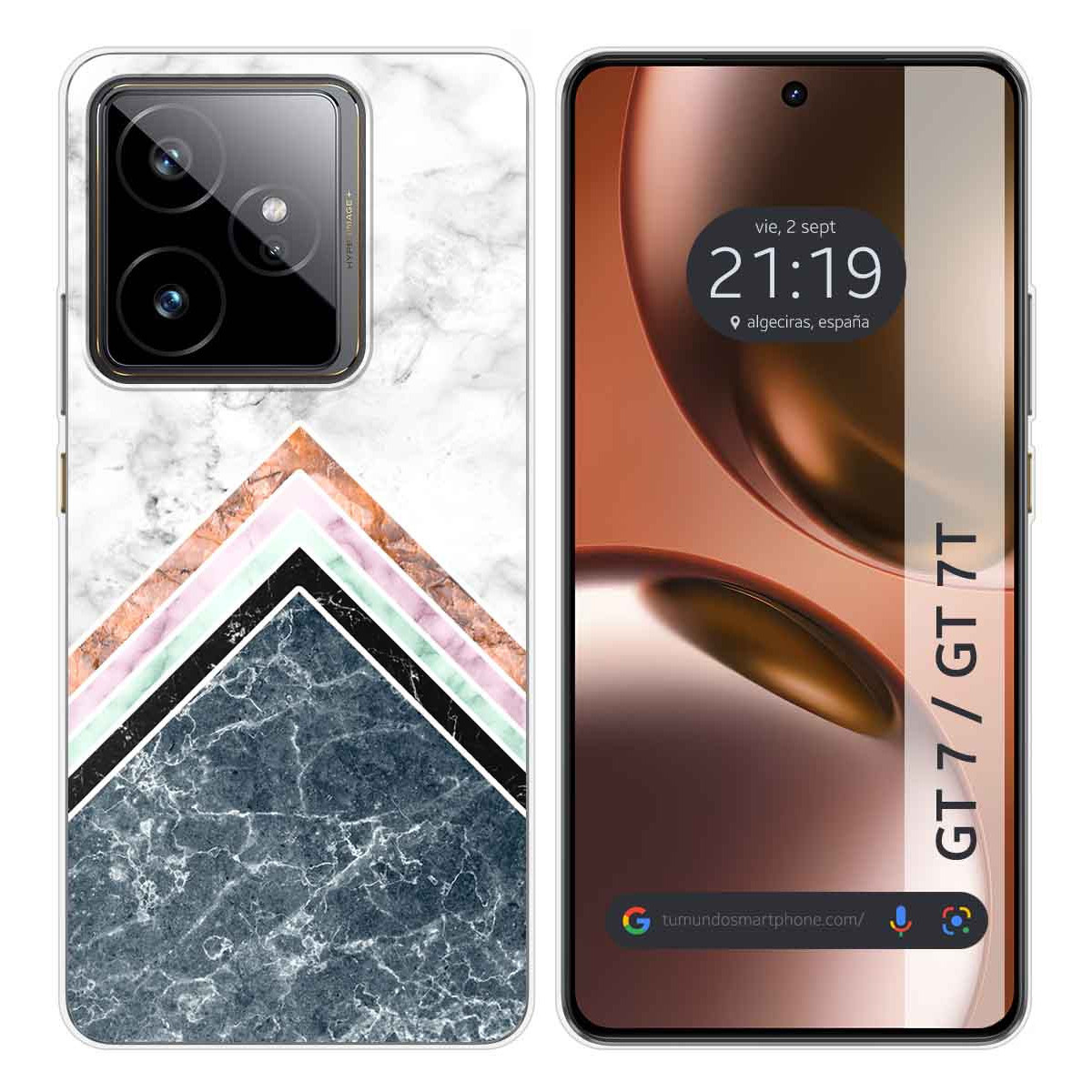 Funda Silicona para Realme GT 7 / GT 7T 5G diseño Mármol 05 Dibujos