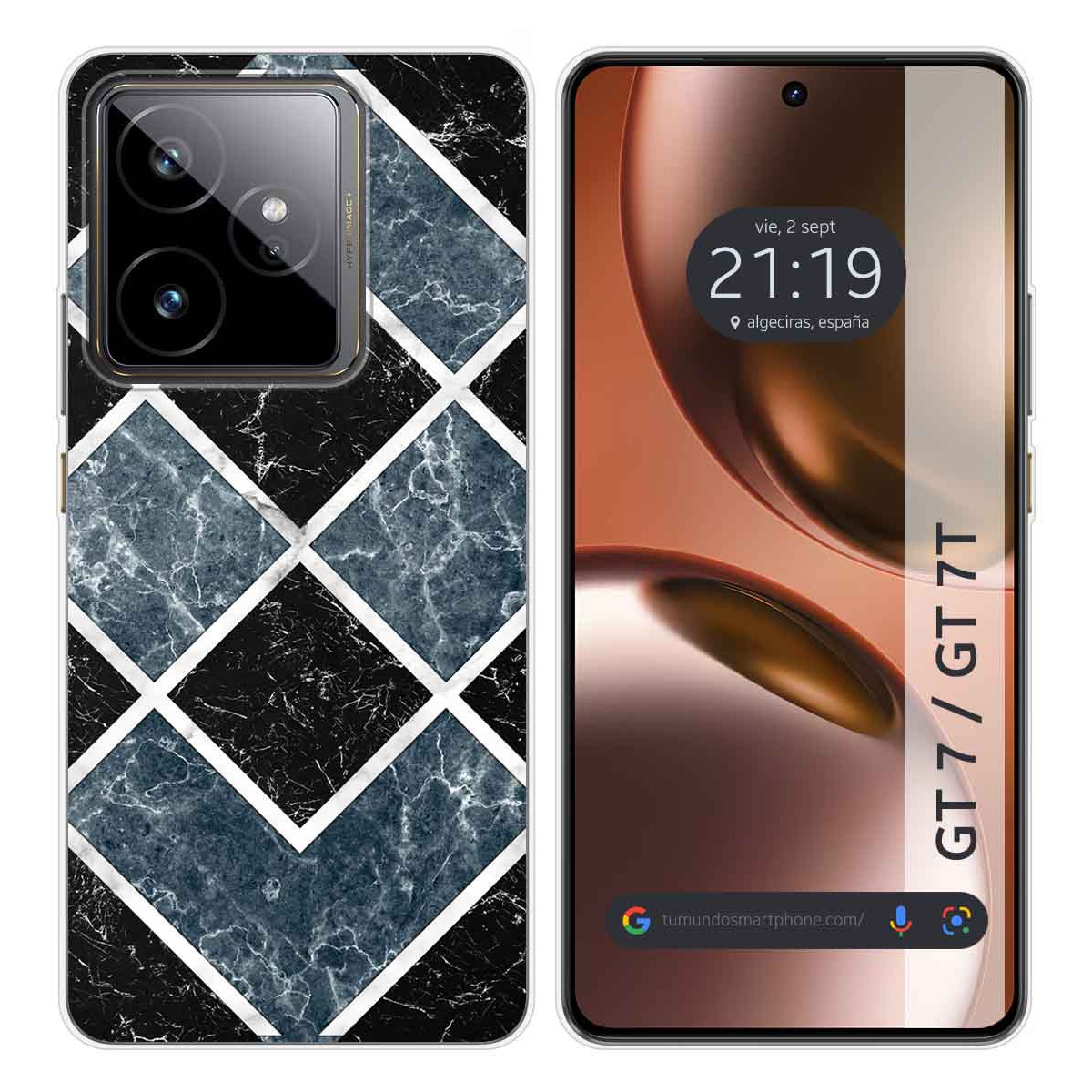 Funda Silicona para Realme GT 7 / GT 7T 5G diseño Mármol 06 Dibujos