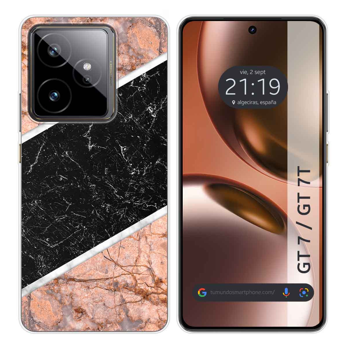 Funda Silicona para Realme GT 7 / GT 7T 5G diseño Mármol 07 Dibujos