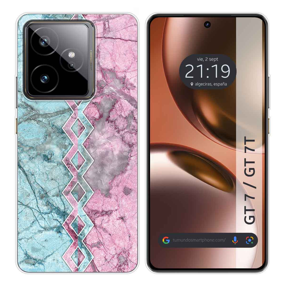 Funda Silicona para Realme GT 7 / GT 7T 5G diseño Mármol 08 Dibujos