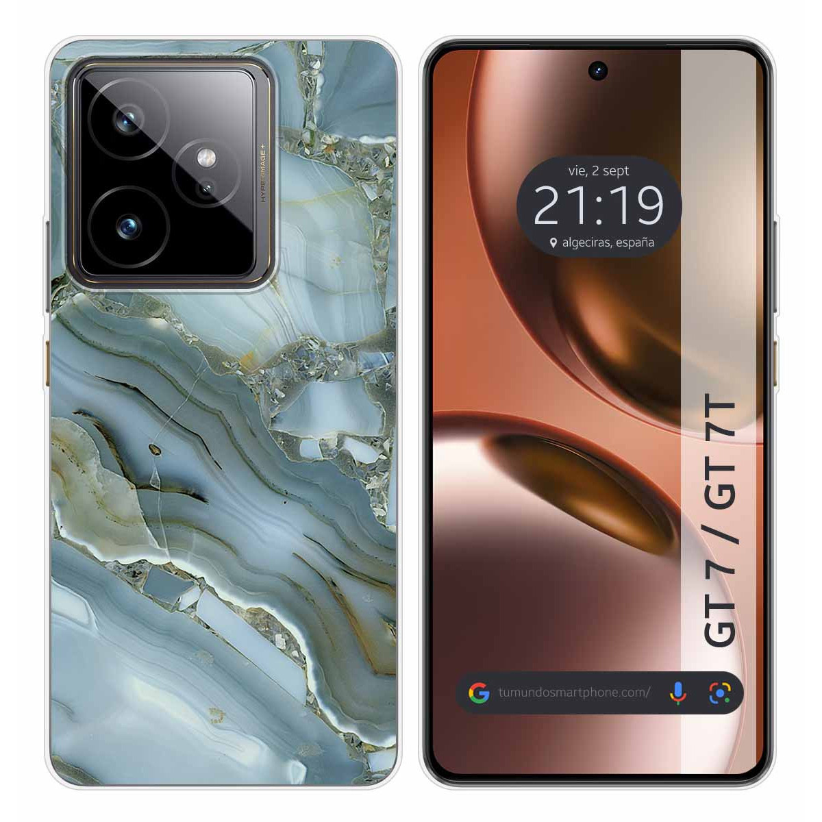 Funda Silicona para Realme GT 7 / GT 7T 5G diseño Mármol 09 Dibujos