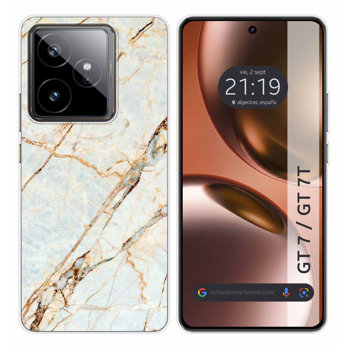 Funda Silicona para Realme GT 7 / GT 7T 5G diseño Mármol 13 Dibujos