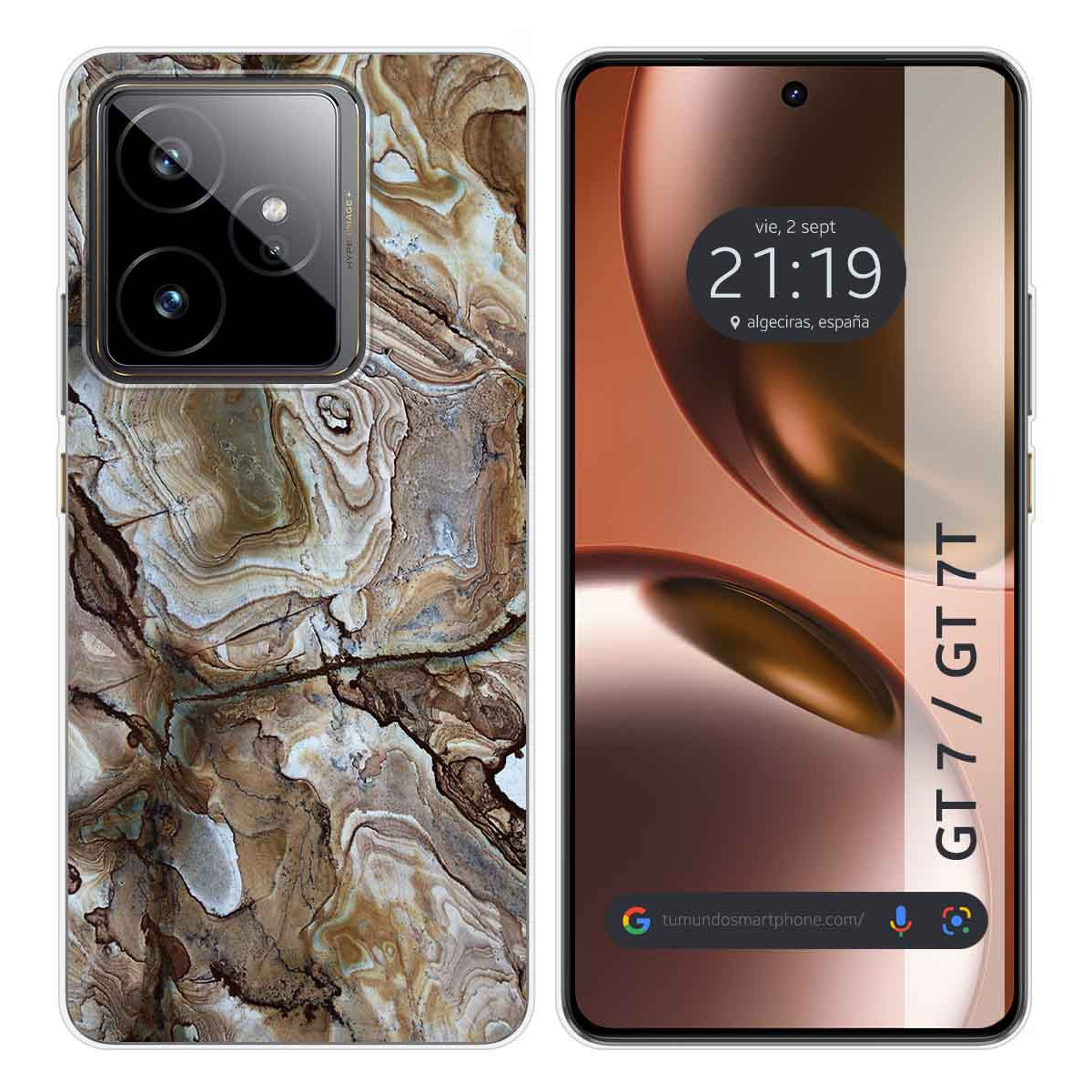 Funda Silicona para Realme GT 7 / GT 7T 5G diseño Mármol 14 Dibujos