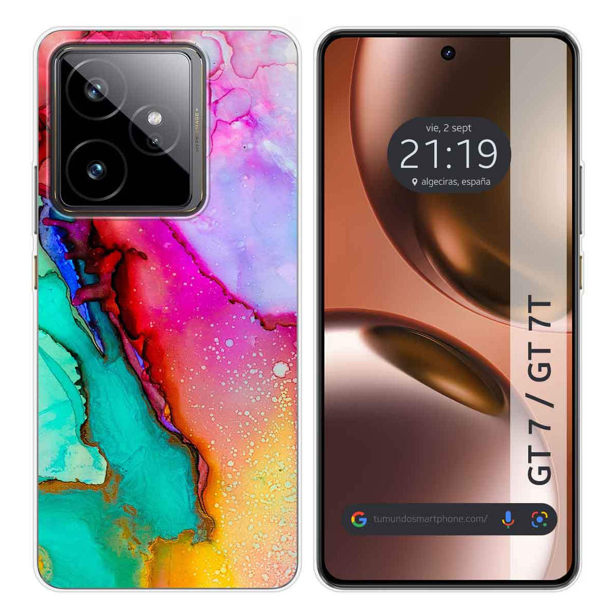 Funda Silicona para Realme GT 7 / GT 7T 5G diseño Mármol 15 Dibujos
