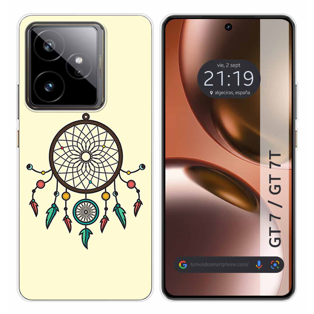 Funda Silicona para Realme GT 7 / GT 7T 5G diseño Atrapasueños Dibujos