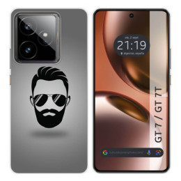 Funda Silicona para Realme GT 7 / GT 7T 5G diseño Barba Dibujos