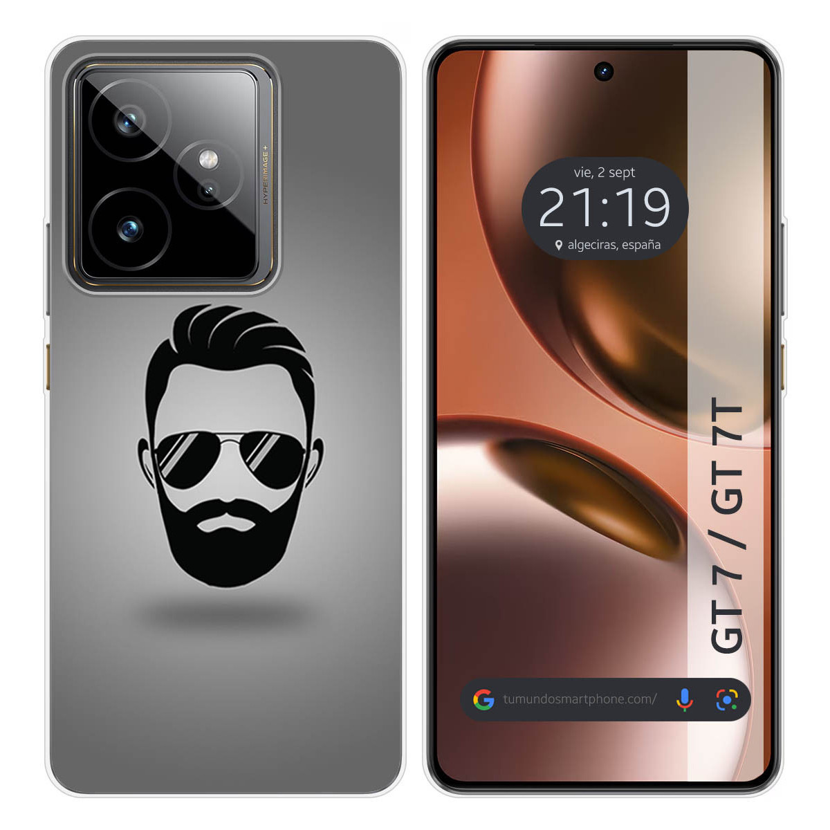 Funda Silicona para Realme GT 7 / GT 7T 5G diseño Barba Dibujos