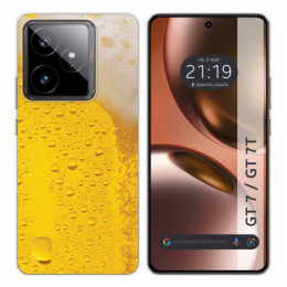 Funda Silicona para Realme GT 7 / GT 7T 5G diseño Cerveza Dibujos
