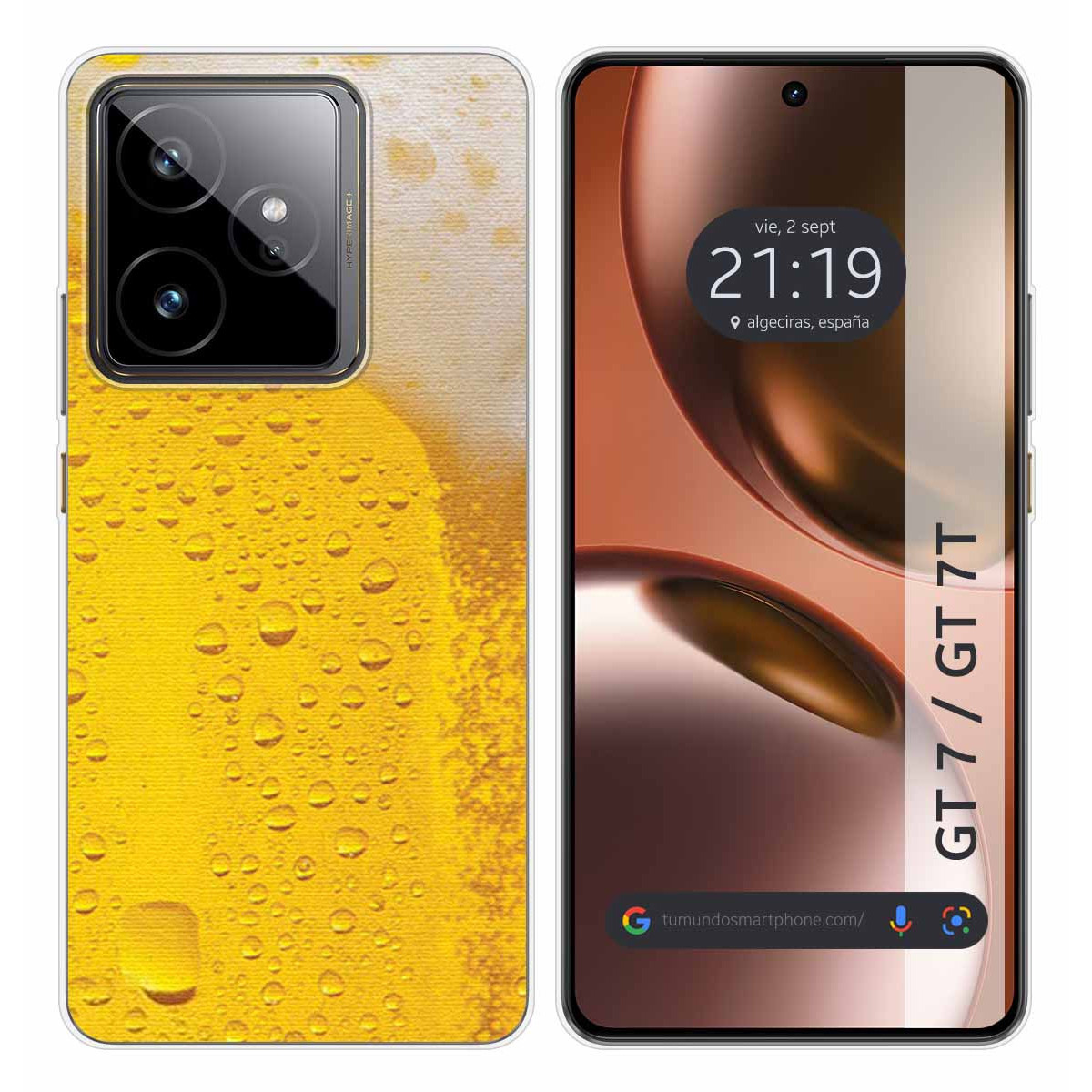 Funda Silicona para Realme GT 7 / GT 7T 5G diseño Cerveza Dibujos