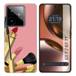 Funda Silicona para Realme GT 7 / GT 7T 5G diseño Brochas Dibujos