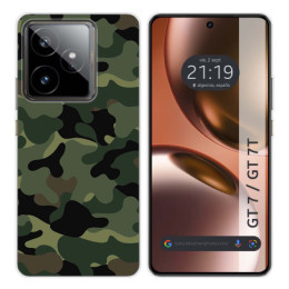Funda Silicona para Realme GT 7 / GT 7T 5G diseño Camuflaje Dibujos