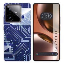 Funda Silicona para Realme GT 7 / GT 7T 5G diseño Circuito Dibujos