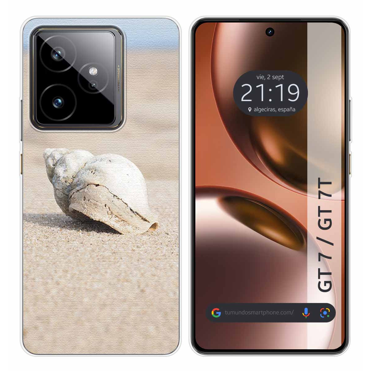 Funda Silicona para Realme GT 7 / GT 7T 5G diseño Concha Dibujos