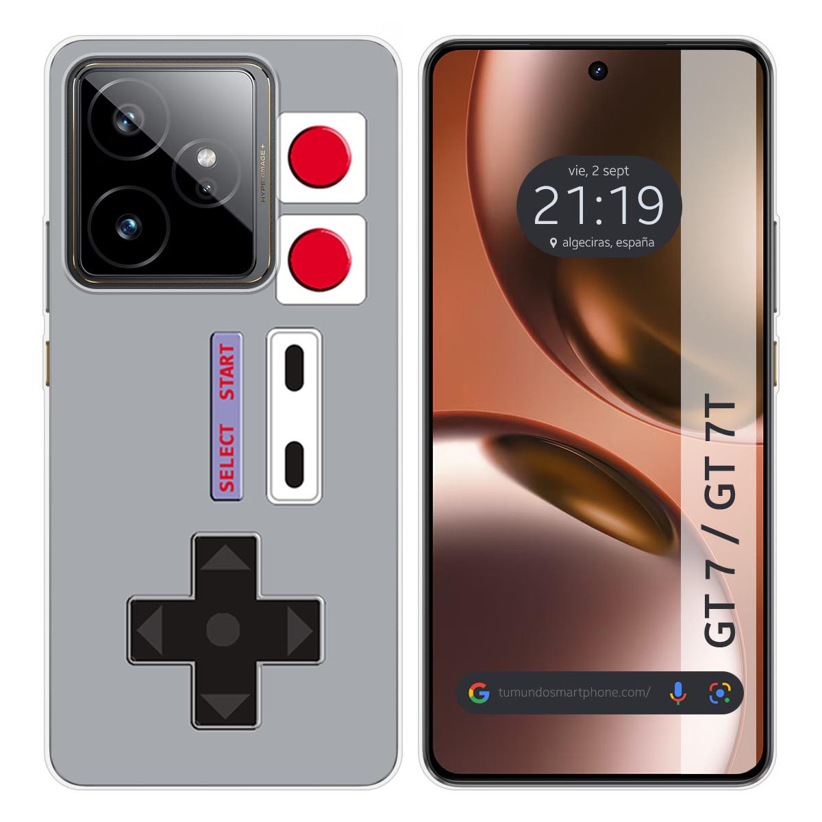 Funda Silicona para Realme GT 7 / GT 7T 5G diseño Consola Dibujos