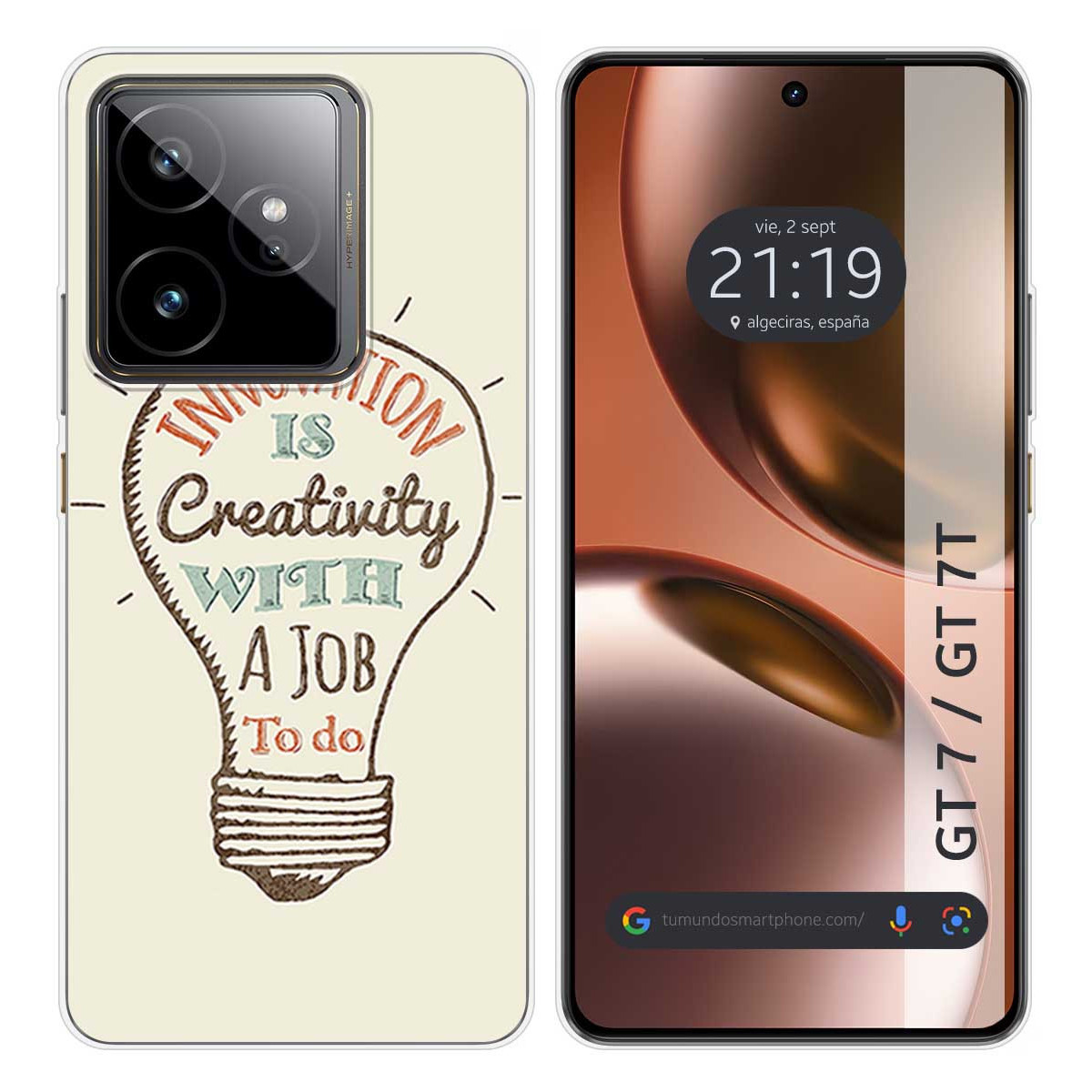Funda Silicona para Realme GT 7 / GT 7T 5G diseño Creativity Dibujos