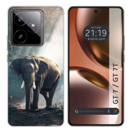 Funda Silicona para Realme GT 7 / GT 7T 5G diseño Elefante Dibujos