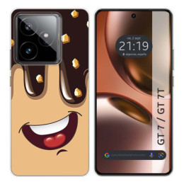 Funda Silicona para Realme GT 7 / GT 7T 5G diseño Helado Chocolate Dibujos