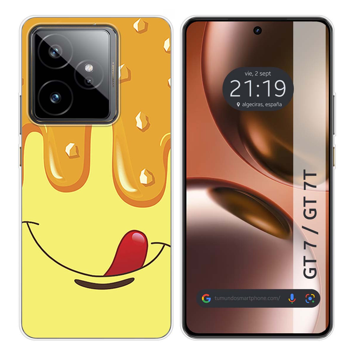 Funda Silicona para Realme GT 7 / GT 7T 5G diseño Helado Vainilla Dibujos