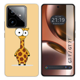 Funda Silicona para Realme GT 7 / GT 7T 5G diseño Jirafa Dibujos